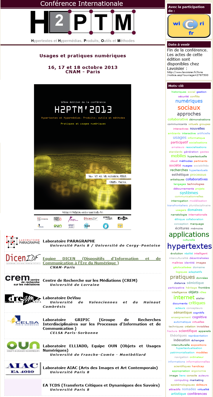 conf&eacute;rence 2013