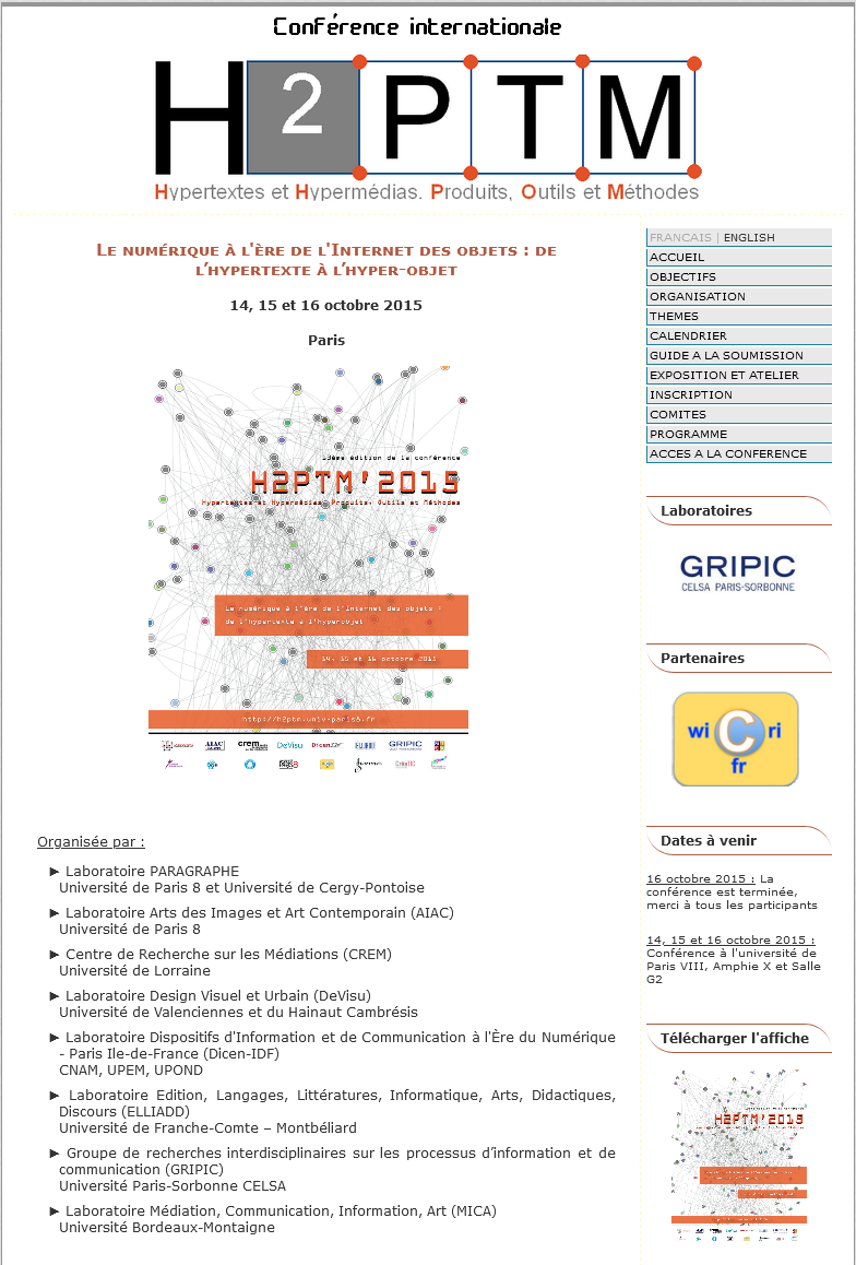 conf&eacute;rence 2015